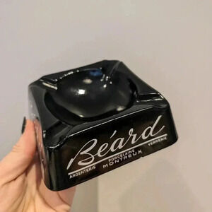 Vintage black ashtray